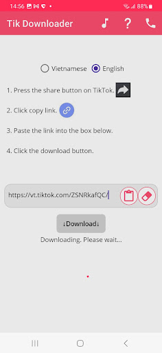 App screenshot
