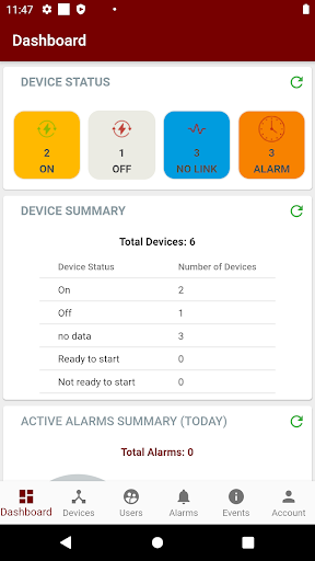 Android application SylCloud IoT Platform screenshort