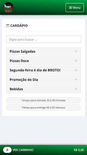 Binho Pizzaria Screen 2
