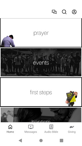 Android application new life goshen screenshort