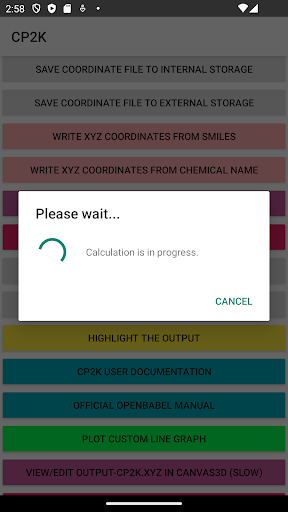 CP2K Screen 2