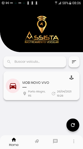 Android application Assista Rastreamento Veicular screenshort