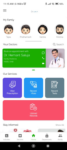 Android application GP CLINICK screenshort