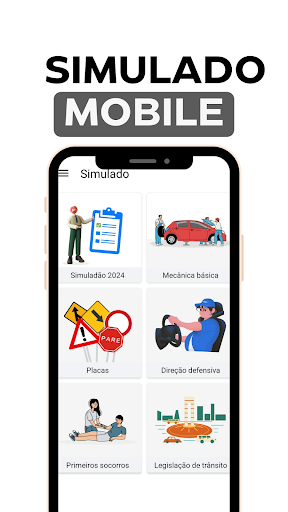 Android application Prova Teórica mobile RS screenshort