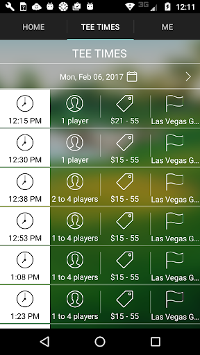 Las Vegas Golf Club Tee Times Screen 3