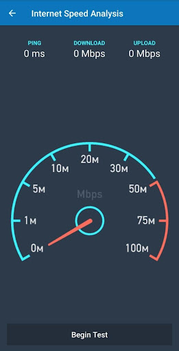 Android application Internet Speed Tester screenshort