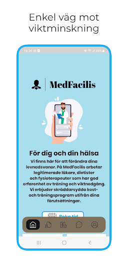 Android application MedFacilis screenshort