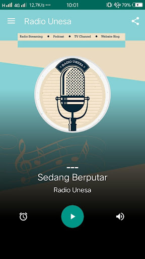 Android application Radio Unesa screenshort