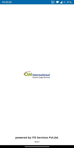 Android application OM International Courier screenshort
