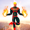 Herunterladen Flying Fire Hero Games: Flying Robot Crim Installieren Sie Neueste APK Downloader