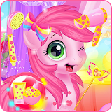 Baby pony grooming makeover icon