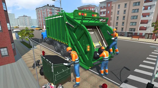 вождение городского мусоровоза