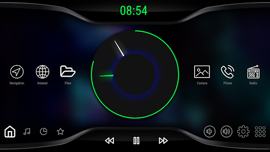 Captura de Pantalla 7 Black V3 - theme for CarWebGur android