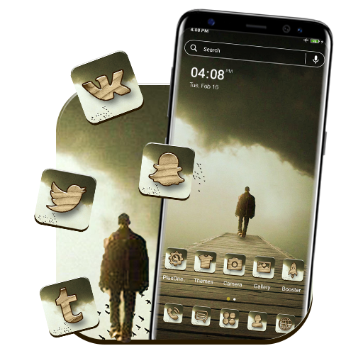 Lonely Man Launcher Theme logo