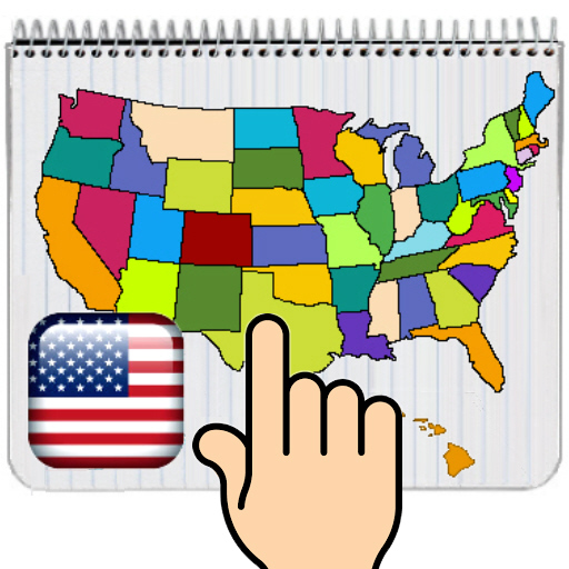 USA MAP 50 States Puzzle Game  Icon