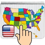USA MAP 50 States Puzzle Game icon
