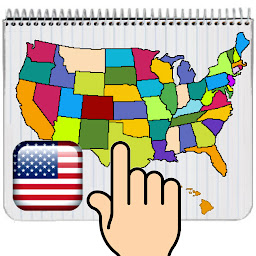 Icon image USA MAP 50 States Puzzle Game