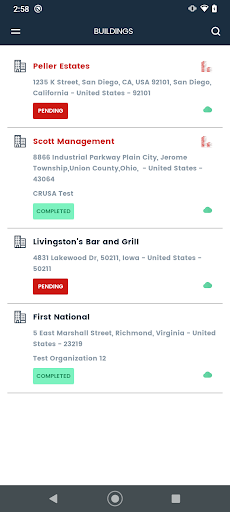 Android application CRUSA Plan App screenshort