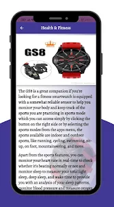 GS8 smart watch Guide