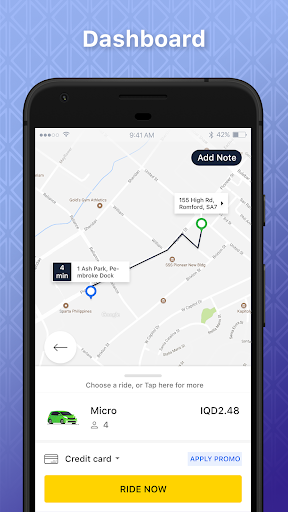 SK Taxi User Screen 3