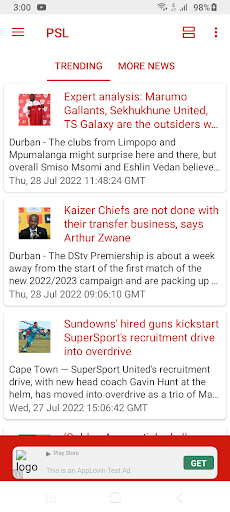 PSL Results, PSL Fixtures