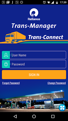 Android application Trans-Manager Fleet Management screenshort