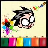 Coloring Teen Titans Game Kid icon
