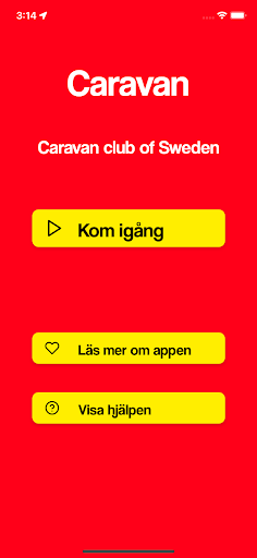 Android application CaravanApp screenshort