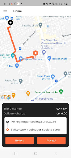 Android application Baraha Driver screenshort