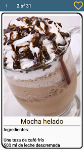 Screenshot 1 Recetas de café y bebidas cali android