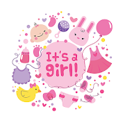 Baby Girl Keyboard Stickers for Gboard