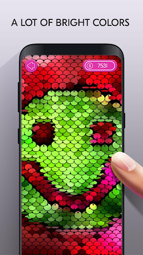 Android application Real Flip Sequin - Live Screen screenshort