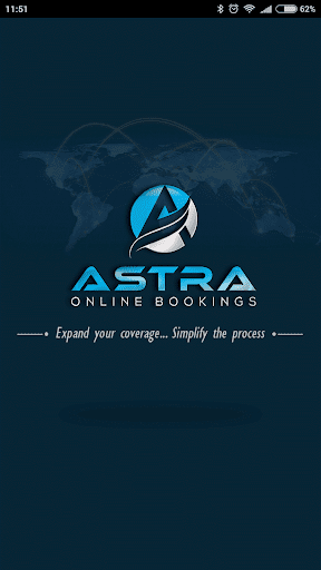 Android application Astra Bookings screenshort