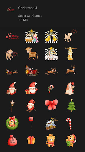 Android application Christmas Sticker Pack screenshort