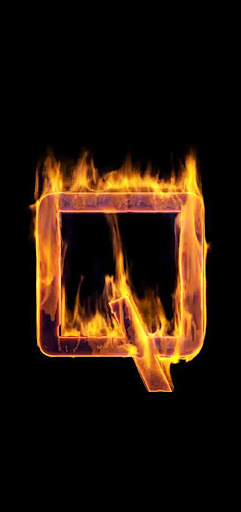 Fire Letter Q Live Wallpaper Screen 2