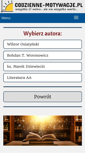 Android application Codzienne Motywacje screenshort