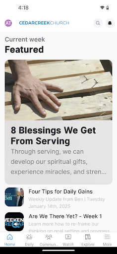 CedarCreek Church App Screenshot 1 - AppWisp.com