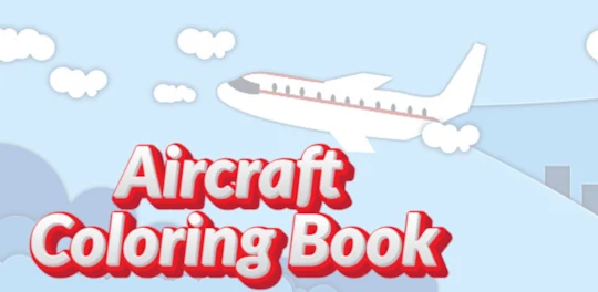 livro de colorir avião