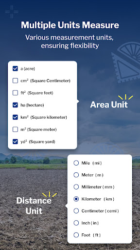 Screenshot of GPS Field Area Measure