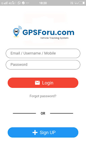 Android application GPSforu Tracking screenshort