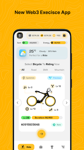 Android application Bikearn screenshort