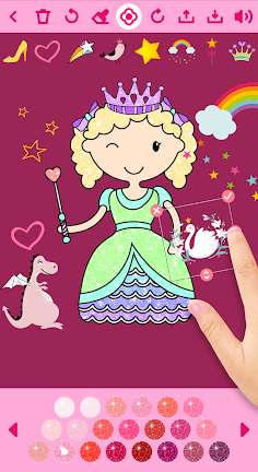 Princess Coloring Book offline - Screenshot 4