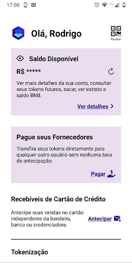Android application Tokenbase screenshort