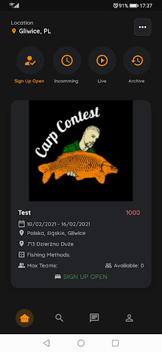 Carp Contest Screen 2