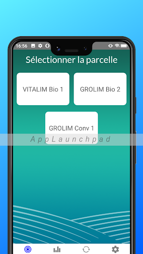 Android application Optirecolte screenshort