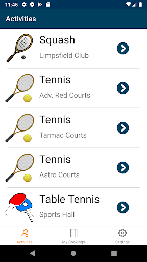 Android application The Limpsfield Club screenshort