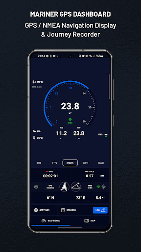 Android application Mariner Sailing GPS & Logbook screenshort