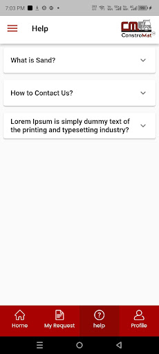 Android application Constromat screenshort