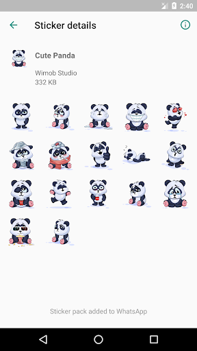 ? WAStickerApps - New Panda Sticker Full Pack