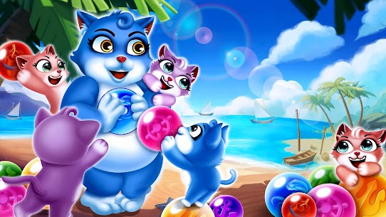 Bubble Shooter MOD APK: Cat Pop Island (Free Shopping) 8